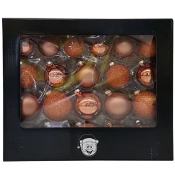 42 glazen kerstballen roze (ø5cm, ø5,5cm en ø6,5cm)> Kerst