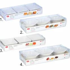 Alpina 3 schaaltjes wit voor amuse/snack (4 ass)> Keuken