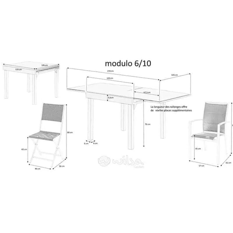 Armstoel Modulo Airco alu antraciet> Tuinmeubels