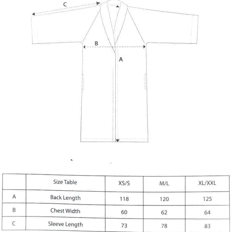 Badjas Florence sky blue XL/XXL> Textiel|Cadeautip