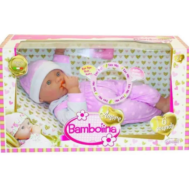 Bambolina Amore babypop (met geluid)> Poppen