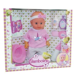 Bambolina Playtime Babypop met drink- & plasfunctie> Poppen