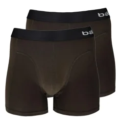 Bamboo Boxer (2 stuks) heren zwart> Textiel