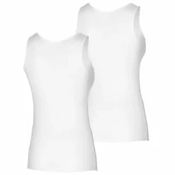 Bamboo Singlet (2 stuks) dames wit> Textiel