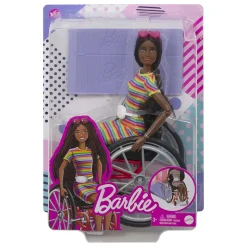 Barbie, Mattel Barbie Fashionista met rolstoel (pop 166)><noscript><img width=