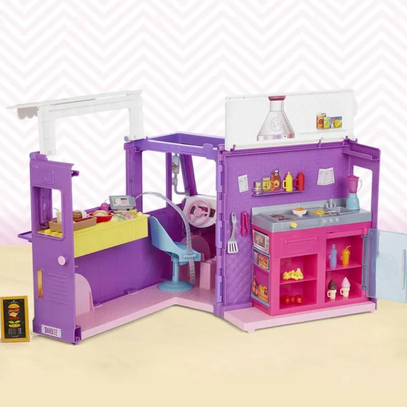 Barbie, Mattel Barbie Food Truck> Speelsets|Poppen