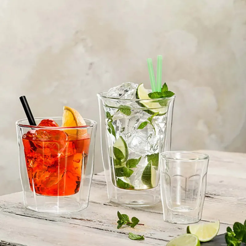 Beker dubbelwandig (2 stuks)> Koffie & Thee|Glazen & Bekers