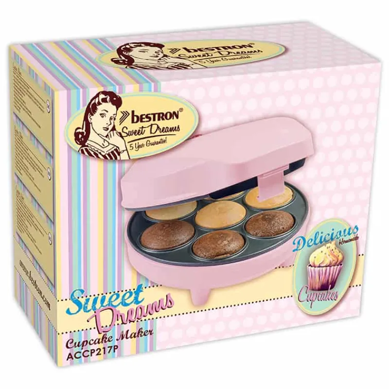 Bestron Cupcakemaker (700W) roze> Keuken|Koken & Bakken