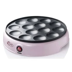 Bestron Poffertjesmaker voor 14 poffertjes (800 W) roze><noscript><img width=