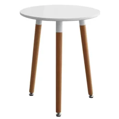 Bijzettafel (ø50xH60cm) wit> Meubilair