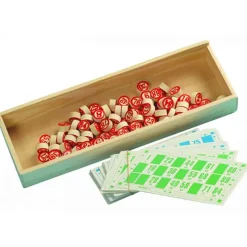 Bingo spel in hout> Houten Speelgoed|Gezelschapspel