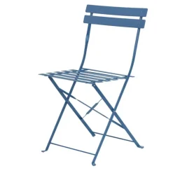 Bistroset mat blauw (tafel ø60cm)><noscript><img width=