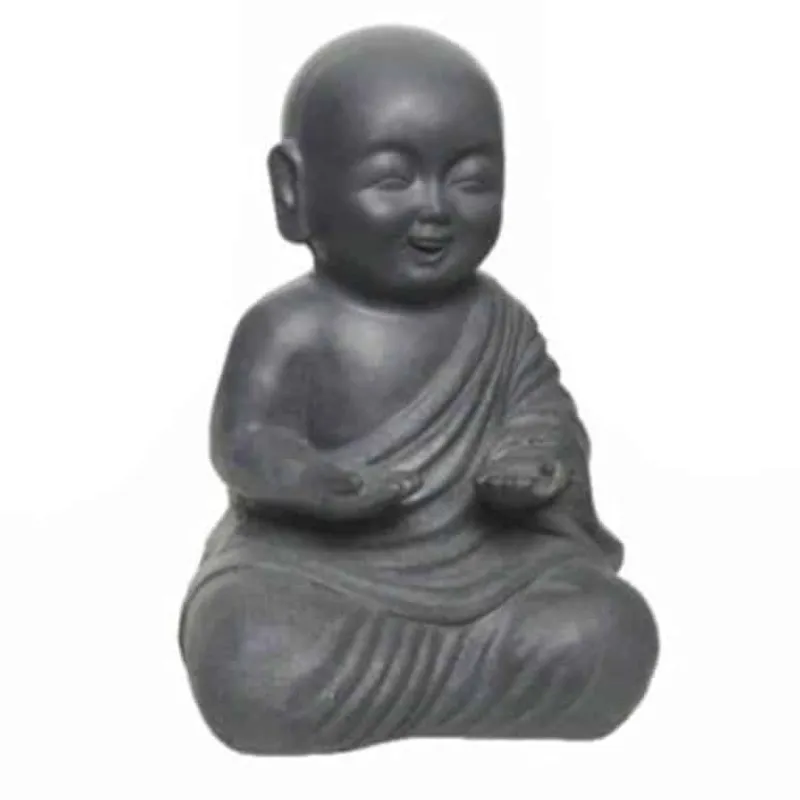Boeddha zittend (34cm) antraciet> Decoratie