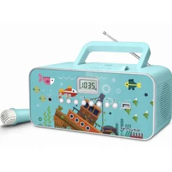Exalto Boombox kids CD+USB+Micro – Zee (blauw)> Muziek & Elektronica