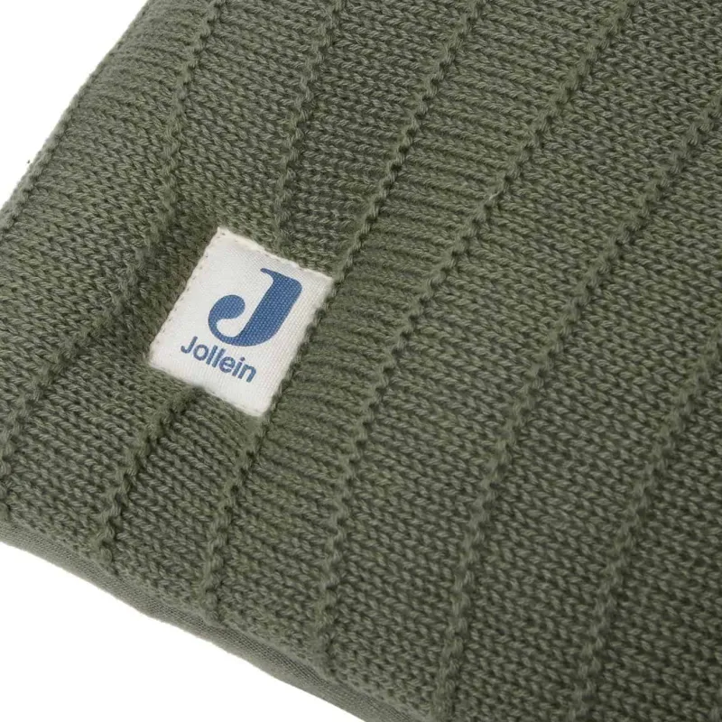 Boxkleed Pure Knit Leaf Green> Babypark & Bed