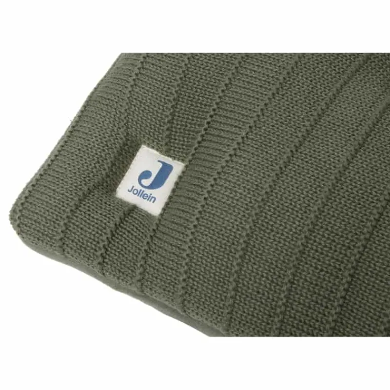 Boxkleed Pure Knit Leaf Green> Babypark & Bed