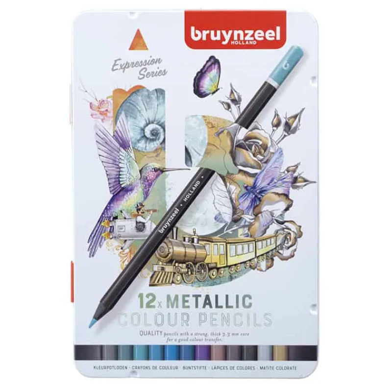 Bruynzeel Kleurpotloden (12 stuks) metalic> Schrijven & Tekenen
