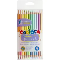 Carioca Pastel bicolor kleurpotloden (12 stuks)> Schrijven & Tekenen