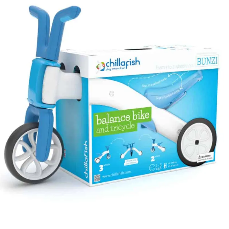Chillafish Driewieler & loopfiets Bunzi (2 in 1) blauw> Fiets & Sport|Baby & Peuter