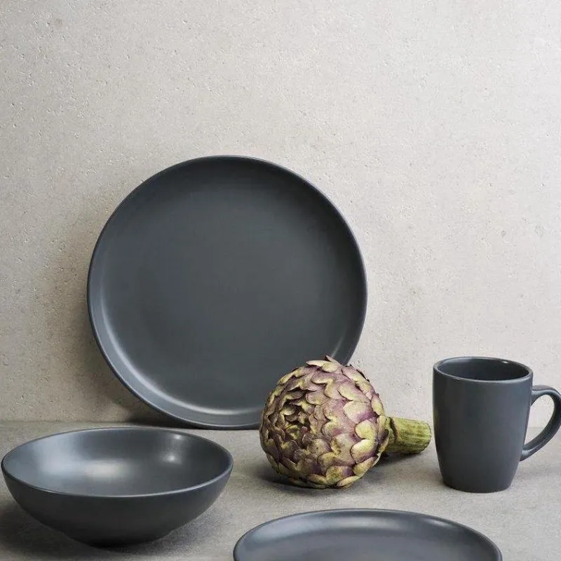 Cosy & Trendy Dessertbord Viva Dark Grey (ø20cm)> Eetservies