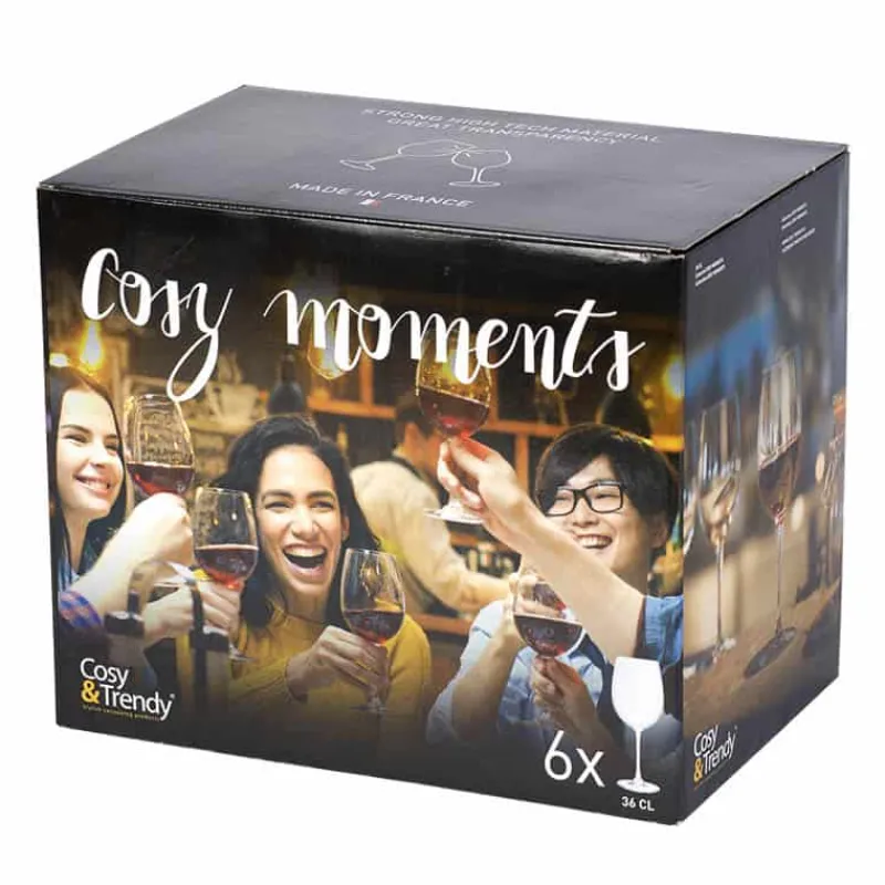 Cosy & Trendy Cosy Moments Set wijnglazen (36cl) – 6 stuks> Glazen & Bekers