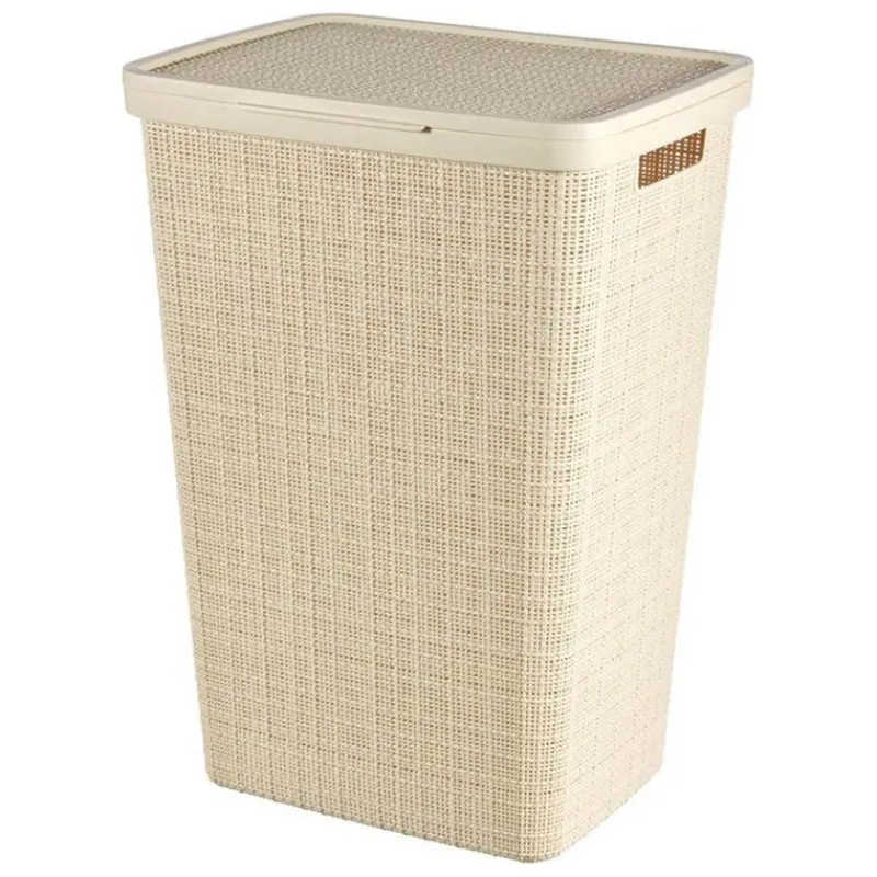 Curver wasbox 58L in jute, wit> Opbergen|Badkamer