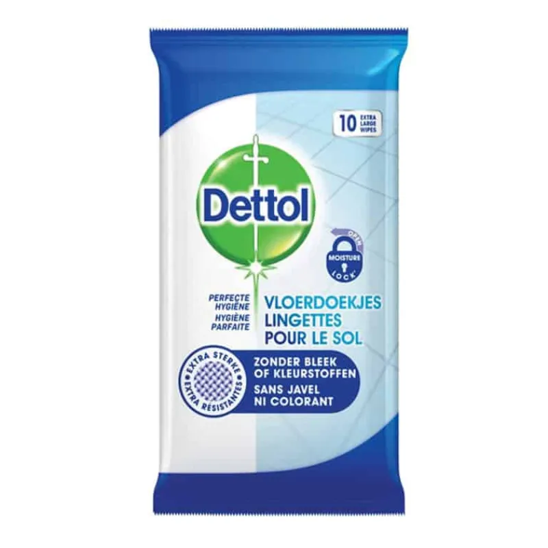 Dettol Vloerdoekjes 10 stuks> Poetsproducten|Hygiëne