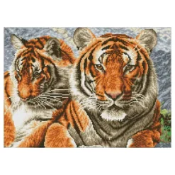Diamond Dotz Tigers (37x52cm)> Creatief