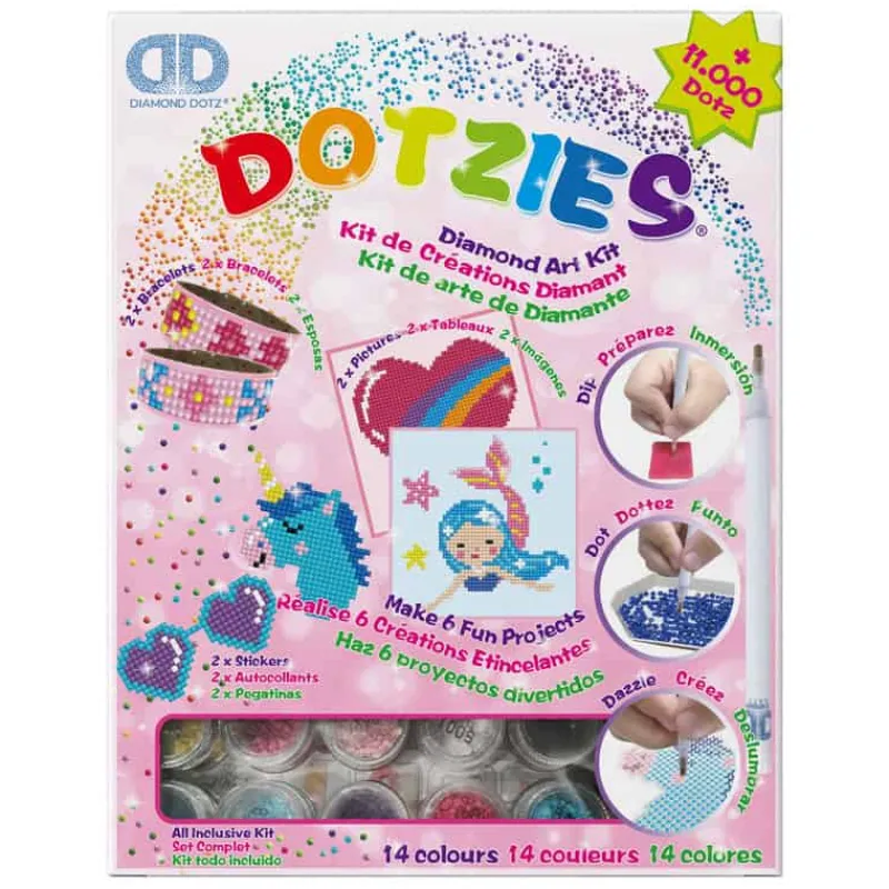 Diamond Dotz ies mega pack 6-delig – roze> Creatief