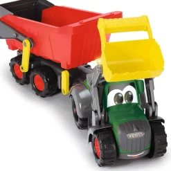 Dickie ABC Fendti Tractor met graafbak + Trailer> 4 Wielen