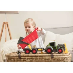 Dickie ABC Fendti Tractor met graafbak + Trailer></noscript> 4 Wielen