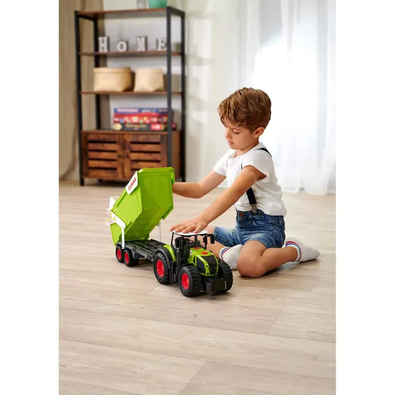 Dickie CLAAS Tractor + Trailer met dumpfunctie> 4 Wielen