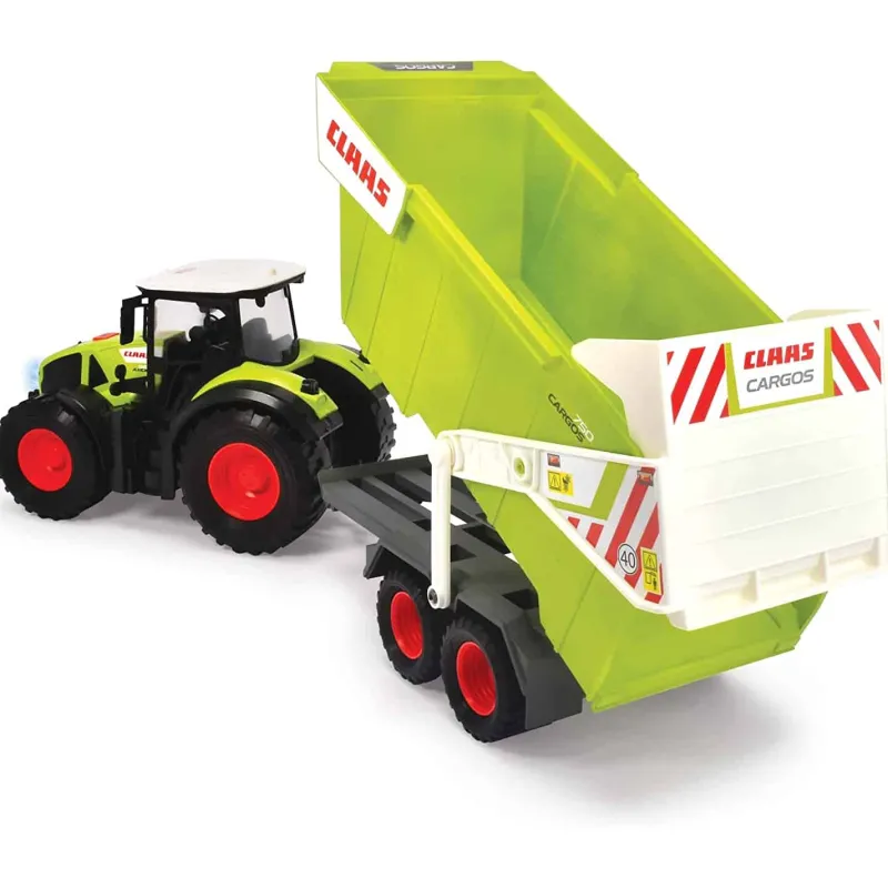 Dickie CLAAS Tractor + Trailer met dumpfunctie> 4 Wielen