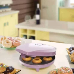 Bestron Donut Maker 6 Stuks 700W Roze><noscript><img width=
