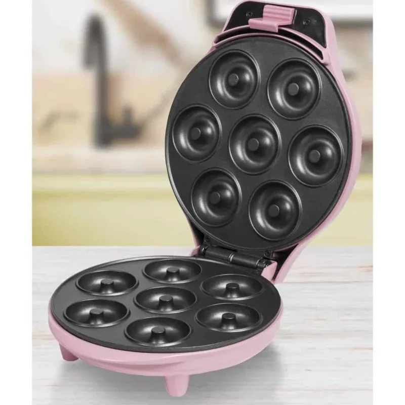 Bestron Donut Maker 6 Stuks 700W Roze> Koken & Bakken|Keuken