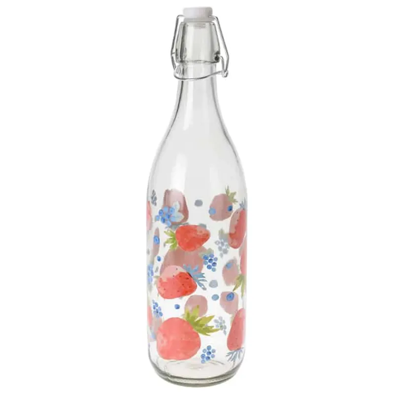 Drinkles (1L) in glas met beugel> Glazen & Bekers