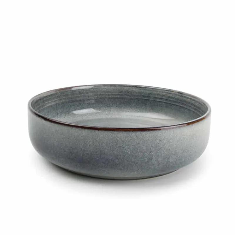 ONA Duna diep bord 22xH6cm blauw> Eetservies