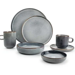 ONA Duna plat bord ø21cm blauw><noscript><img width=