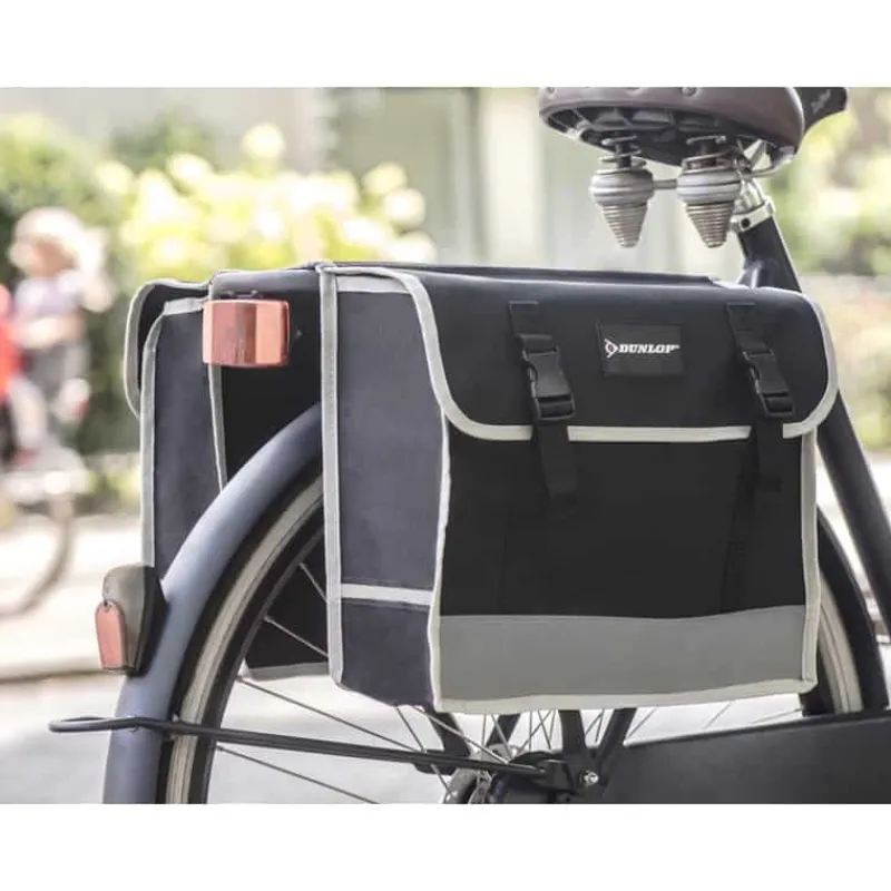 Dunlop dubbele fietstas (30x36x12cm)> Veilig Naar School|Fiets & Sport