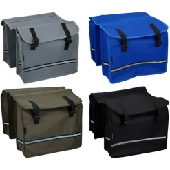 Dunlop Fietstas dubbel 600D 26L (36x30x112 cm) 4 ass. kleuren> Veilig Naar School|Fiets & Auto