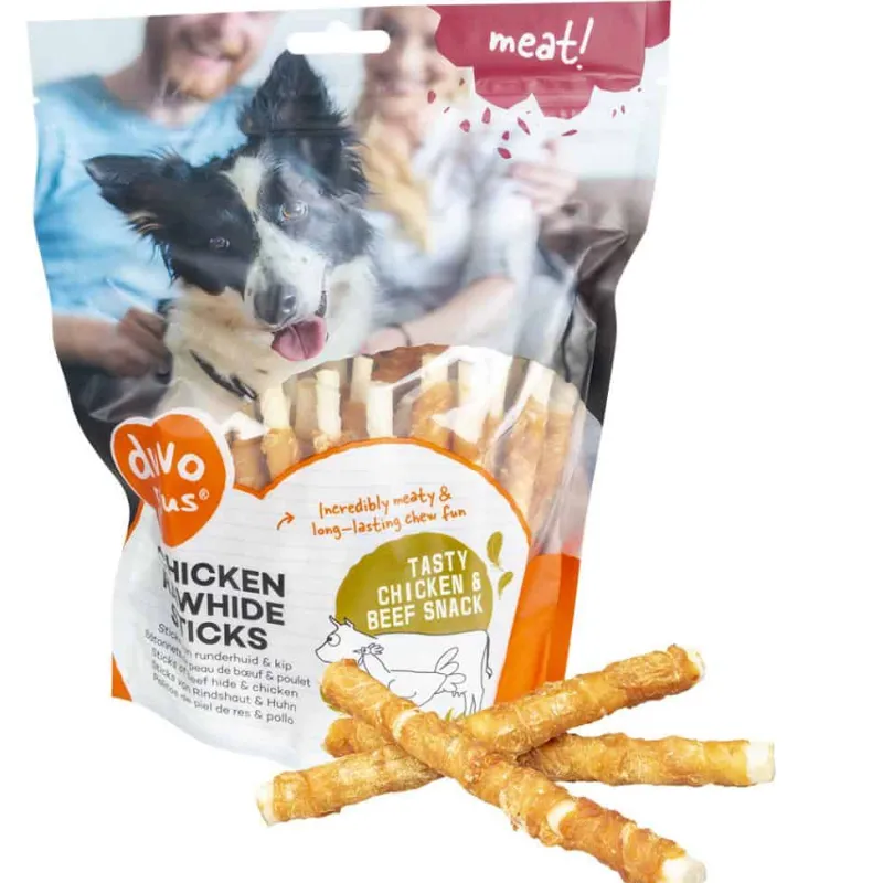 Duvo+ Meat! Kip & rundersticks S (12,5cm) 400g> Hond