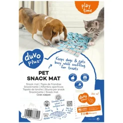 Duvo+ Snack mat (35x35cm) blauw/grijs> Kat|Hond