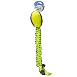 Duvo+ Sporty rugby met staart (69x8x7cm) zwart/geel> Hond