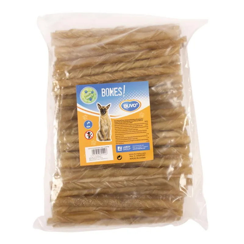 Duvo+ twisted sticks 12,5cm (100 stuks)> Hond