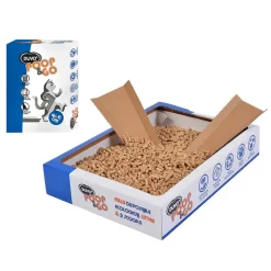 Duvo+ Wegwerpkattenbak +vulling (2kg) Premium Poop & Go> Kat