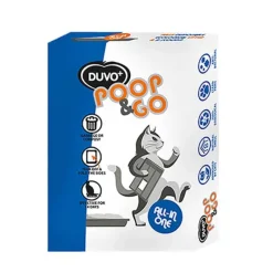 Duvo+ Wegwerpkattenbak +vulling (2kg) Premium Poop & Go><noscript><img width=