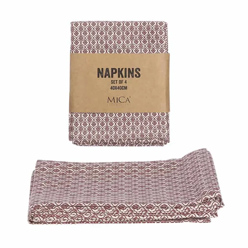 Eadhi servet bruin 40x40cm – 4 stuks> Textiel|Koken & Bakken