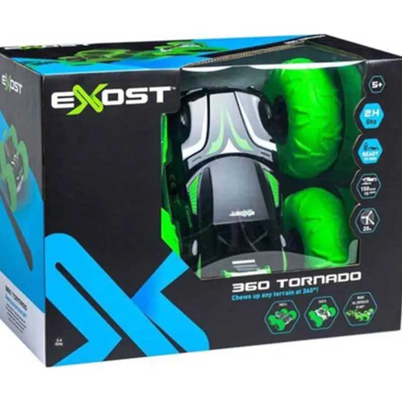 Exost 1:10 R/C 360° Tornado stuntauto groen> Muziek & Elektronica|Interactief