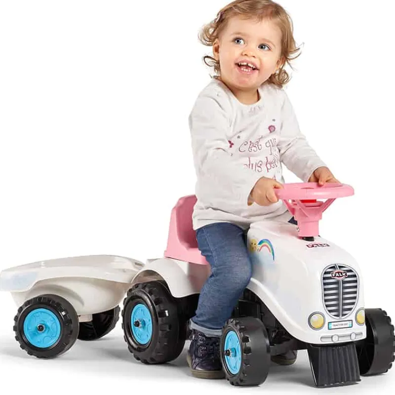 Falk Ride-on “Rainbow Farm” wit> Buitenspeelgoed|Fiets & Sport