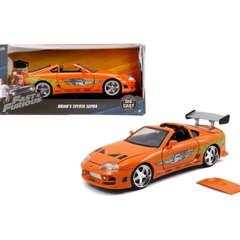 Fast & Furious 1995 Toyota Supra 1:2 oranje> 4 Wielen